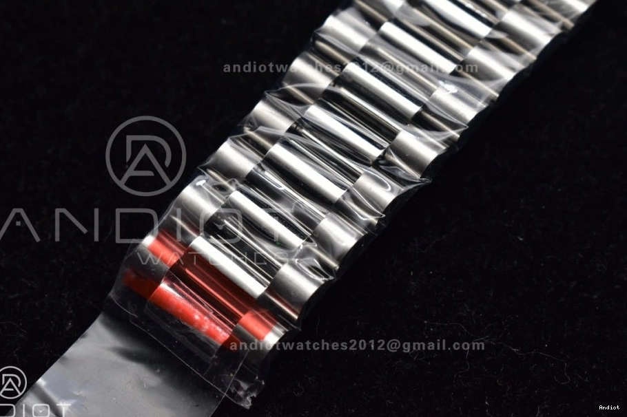 on Blue Dial V2 A3255 Arabic President Steel Markers Bracelet Iced GMF 904L DayDate SS 40 0511